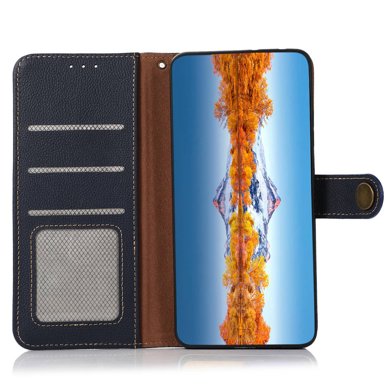 KHAZNEH For Xiaomi Redmi Note 13 Pro 4G / Poco M6 Pro 4G Case Genuine Cow Leather+TPU Stand Phone Cover KHAZNEH For Xiaomi Redmi Note 13 Pro 4G / Poco M6 Pro 4G Case Genuine Cow Leather+TPU Stand Phone Cover